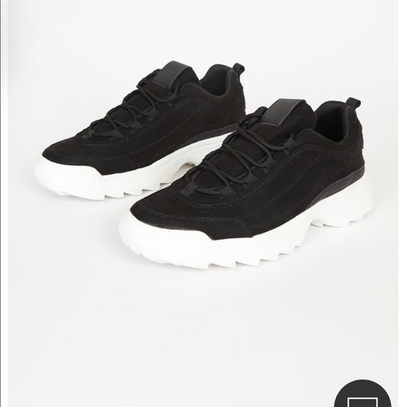 Lulu’s Anatola Black Suede Lace-Up Sneakers - Picture 7 of 8